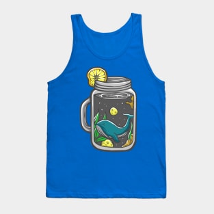 Space Drink Whale Tank Top